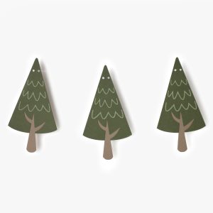 Woodland Tree banner garland for Wild One birthday party or little explorer theme nursery or playroom