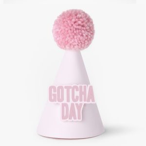 Dogs Gotcha Day Party Hat For Birthday or Pet Adoption Celebration Decoration Pink Girls New Puppy Gift