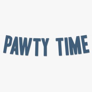 Custom Colour Dog Party Banner Personalised Puppy Pawty Time Decoration New Puppies Happy 1st Birthday Lets Pawty Gotcha Day Pet Adoption First Dogs 2nd Second