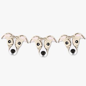 Fawn Whippet Italian Greyhound Theme Dog Birthday Party Hat Garland