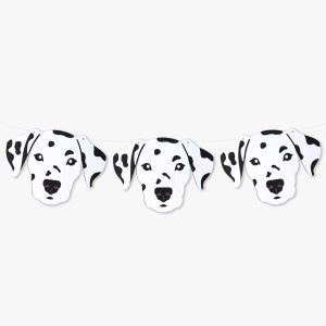 Dalmatian Dog Birthday Party Hat Garland