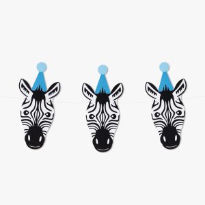 Zebra Safari Animal Party Garland