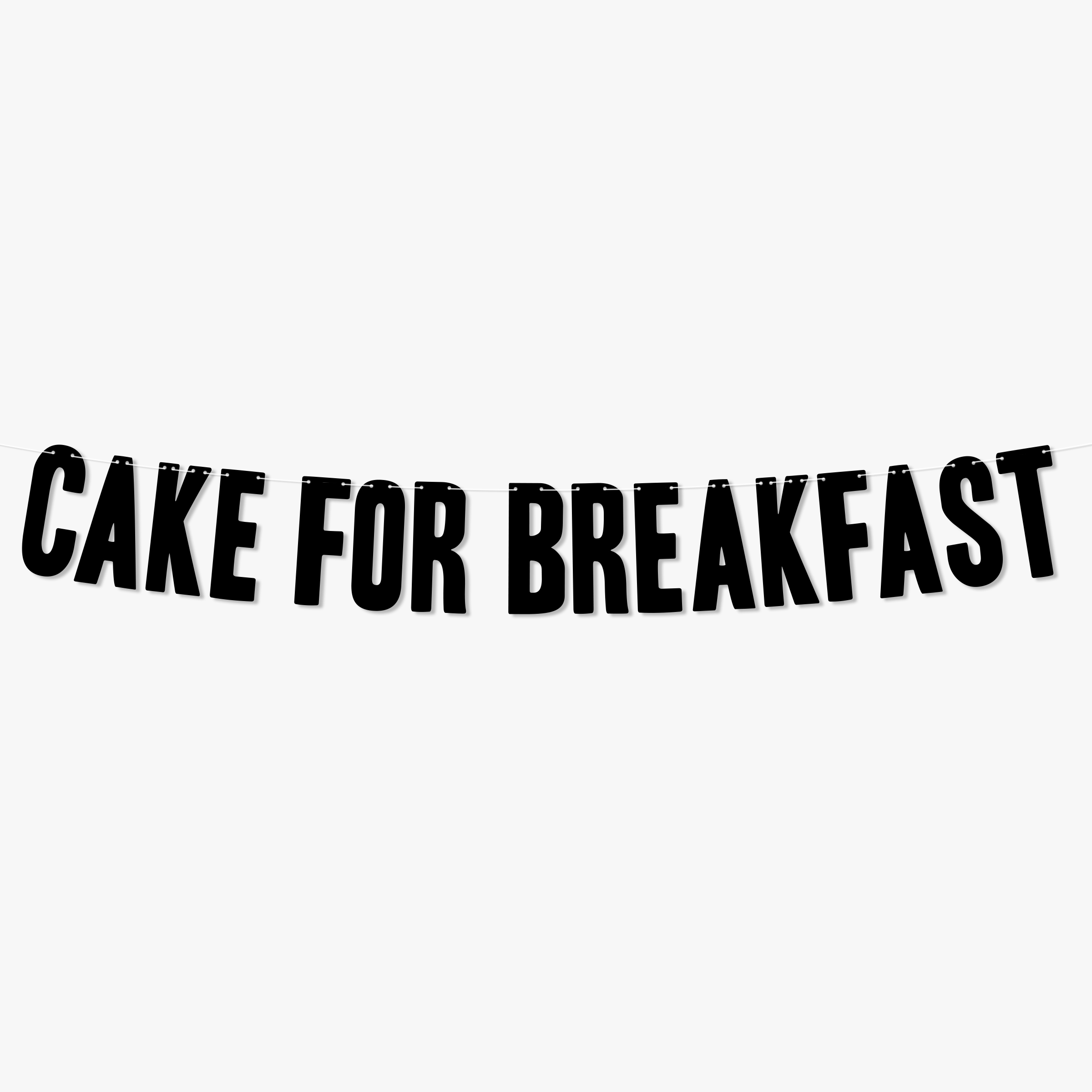 Cake For Breakfast Birthday Party Banner Breakfast In Bed Mothers Day Theme Decoration